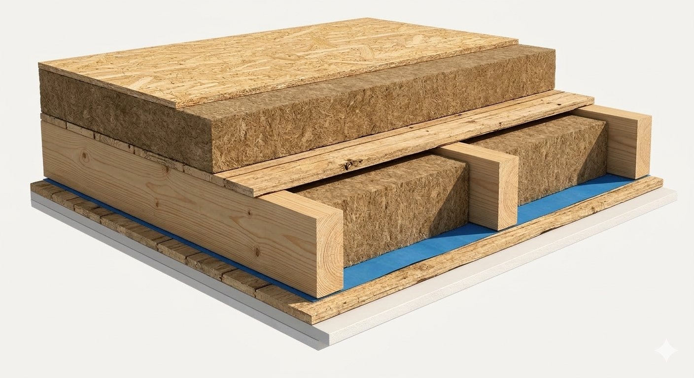 Oberste Geschossdeckendämmung Schichtaufbau