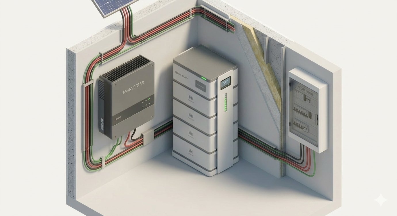Batteriespeicher Heimspeicher – PV-Wechselrichter mit LiFePO4 Speicher